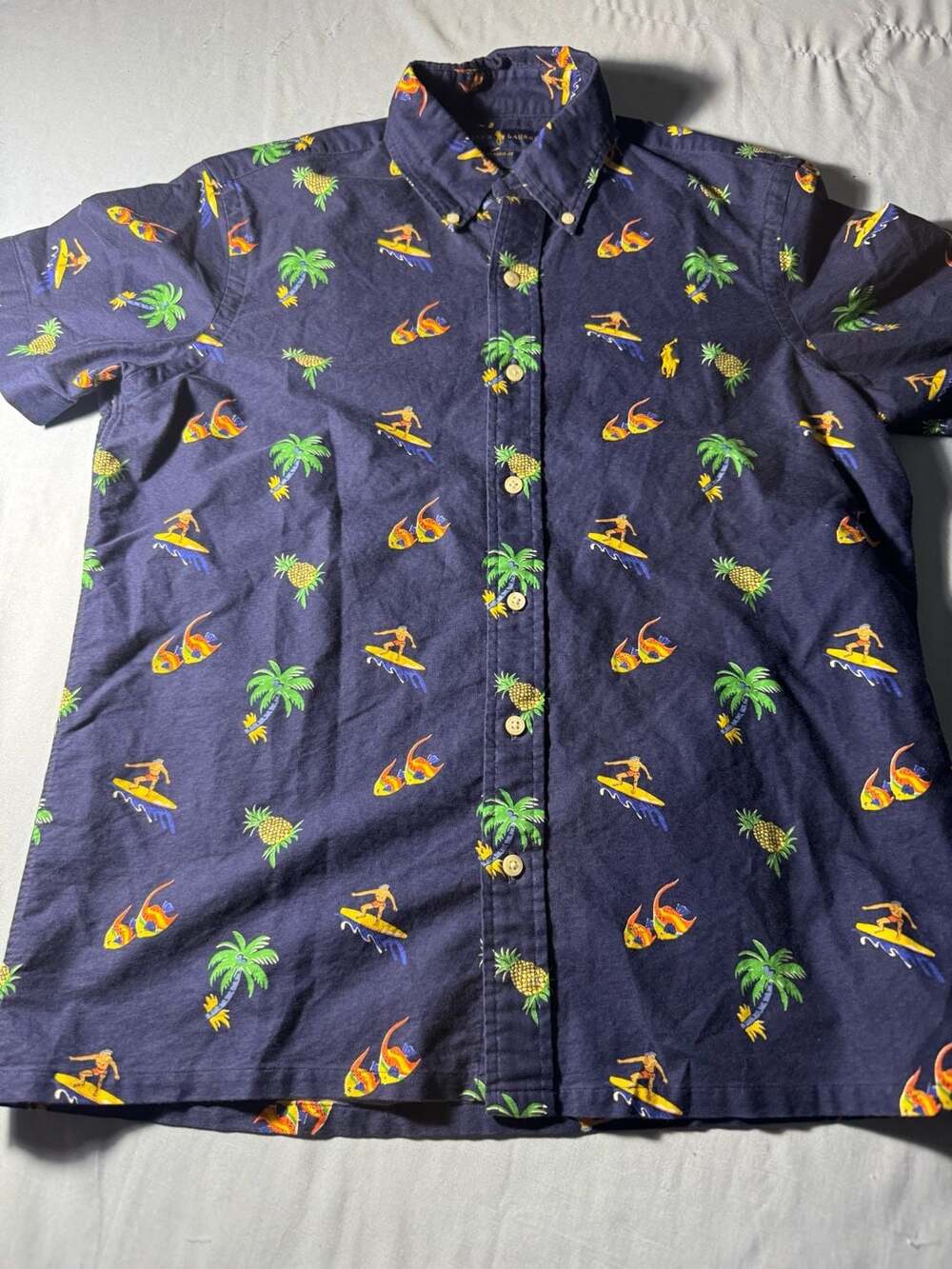 Polo Ralph Lauren Surfer-Print Oxford Shirt Size S